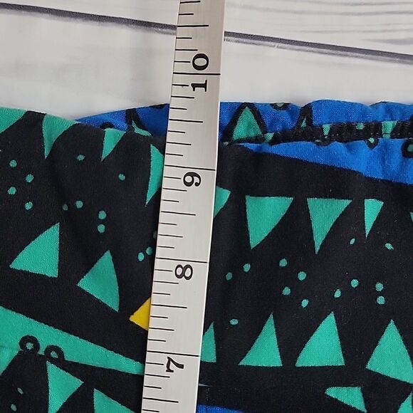 LulaRoe leggings abstract print - blue & green Women's Size XS - Picture 9 of 10